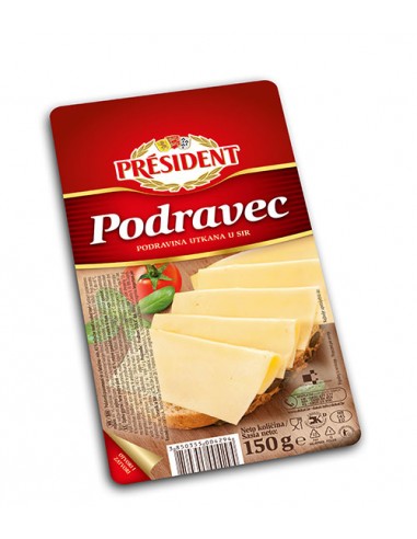 President Podravec, narezan, 150 g