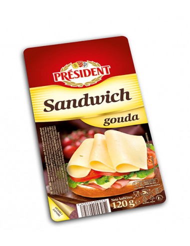 President Sandwich Gouda, 120 g