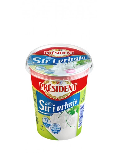 President svježi sir i vrhnje, 450 g