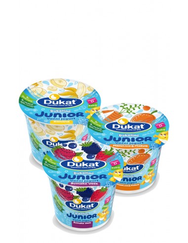 Dukat Junior voćni jogurt mix, 125 g