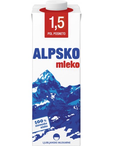Alpsko mleko, trajno mlijeko, 1,5 %...