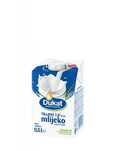 Dukat trajno mlijeko, 2,8 % m.m., 0,5 l