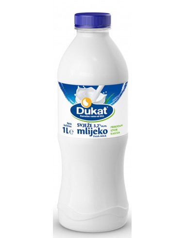 Dukat svježe mlijeko, 3,2 % m.m., 1 l